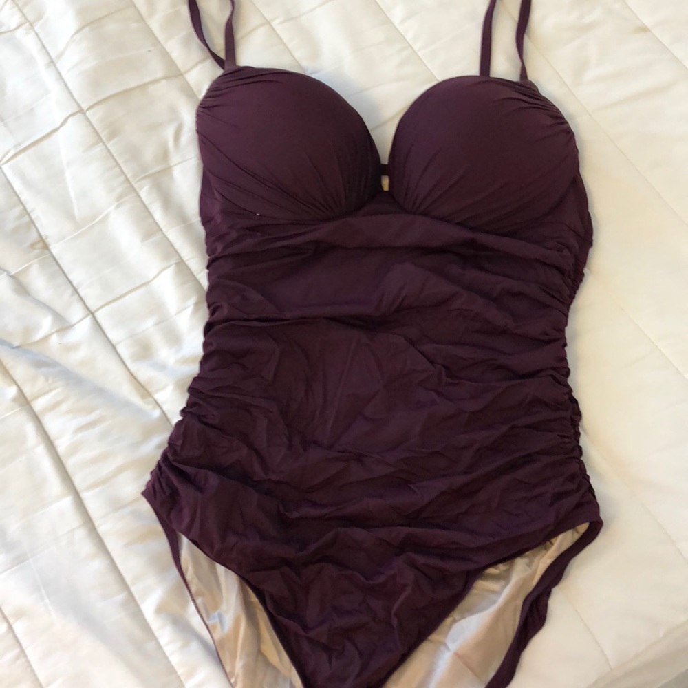 Victoria's Secret Deep Plum Purple One-Piece Swimsuit